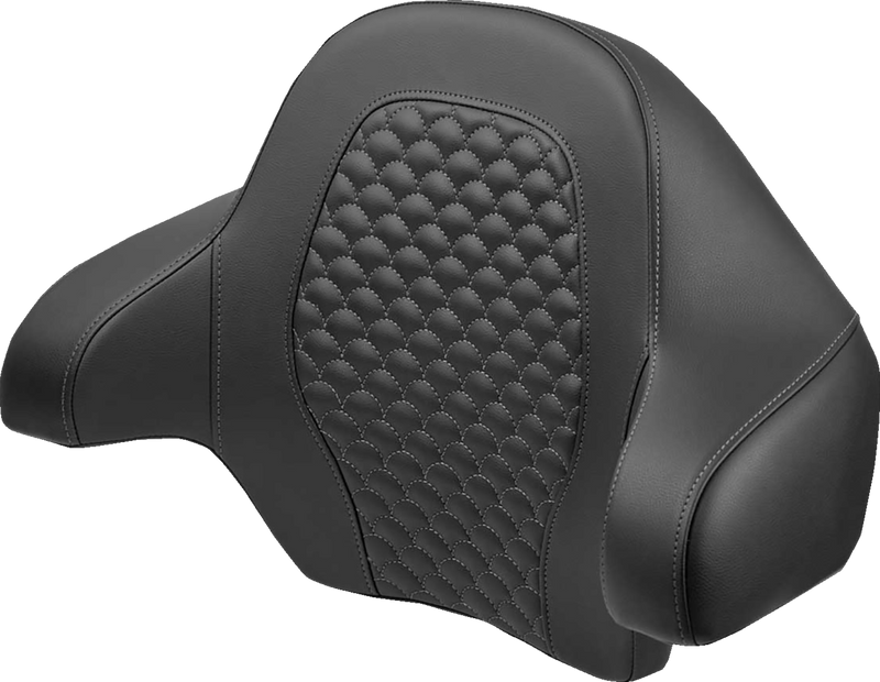 SADDLEMEN Tour Pak - Dragon Scale - Gray Stitch - FLH/FLT '14-'24 814-07-15502