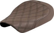 SADDLEMEN Solo Seat - Lattice Stitch - Brown - Sportster S '21-'25 821-36-002BLS
