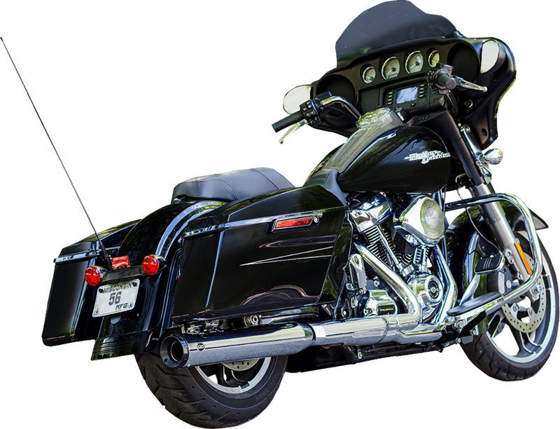 S&S CYCLE 2-into-1 Swindler Exhaust Conversion Kit - 4" - Chrome - M8 Touring 550-1140