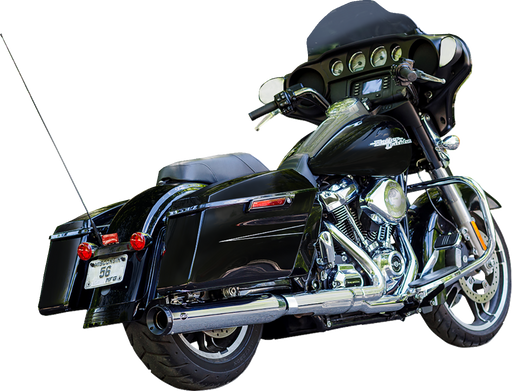 S&S CYCLE 2-into-1 Swindler Exhaust Conversion Kit - 4" - Chrome - M8 Touring 550-1140