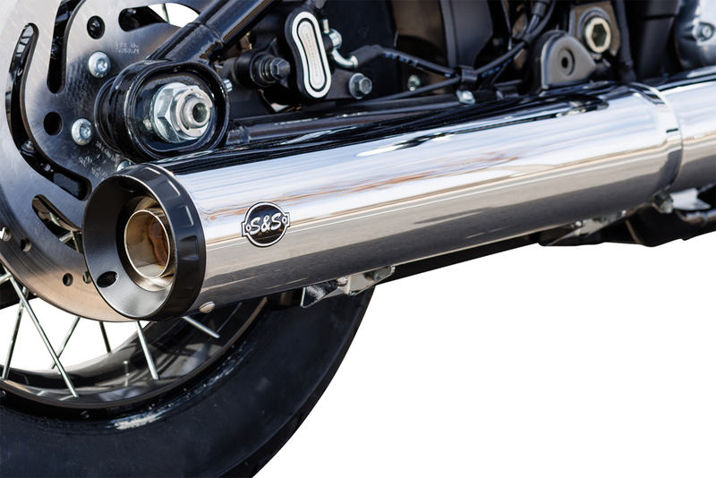 S&S CYCLE Grand National Slip-On Muffler - 50 State - 4" Chrome - M8 Softail 550-1160
