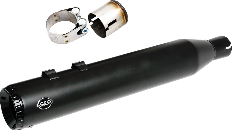 S&S CYCLE 2-into-1 Swindler Exhaust Conversion Kit - 4-1/2" - Black - M8 Touring 550-1141