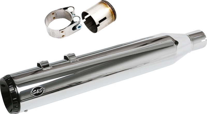 S&S CYCLE 2-into-1 Swindler Exhaust Conversion Kit - 4-1/2" - Chrome - M8 Touring 550-1142