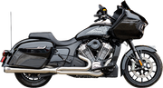 S&S CYCLE 2-into-1 Qualifier Exhaust System - Brushed Stainless Steel - Race Only - Indian with PowerPlus 550-1130