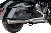 S&S CYCLE 2-into-1 Qualifier Exhaust System - Brushed Stainless Steel - 49 State - Indian with PowerPlus 550-1132