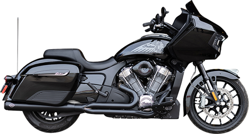 S&S CYCLE 2-into-1 Qualifier Exhaust System - Guardian Black - 49 State - Indian with PowerPlus 550-1133