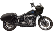 BASSANI XHAUST 2-into-1 Ripper Exhaust System with Megaphone Muffler - Short - Black - M8 Softail 1S79B