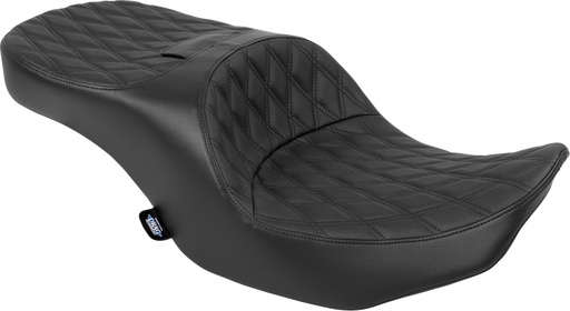 DRAG SPECIALTIES SEATS Freedom Seat - Black - Vinyl - Black Double Diamond Stitch - FLT/FLH '23-'25 4711B