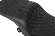 DRAG SPECIALTIES SEATS Freedom Seat - Black - Vinyl - Black Double Diamond Stitch - FLT/FLH '23-'25 4711B