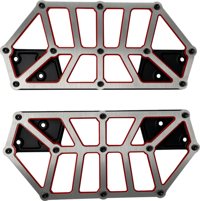 KODLIN USA NXL Floorboards - Black w/ Red Accent K73253-RL