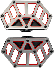 KODLIN USA NXL Mini Floorboards - Black w/ Red Accent K73254-RL