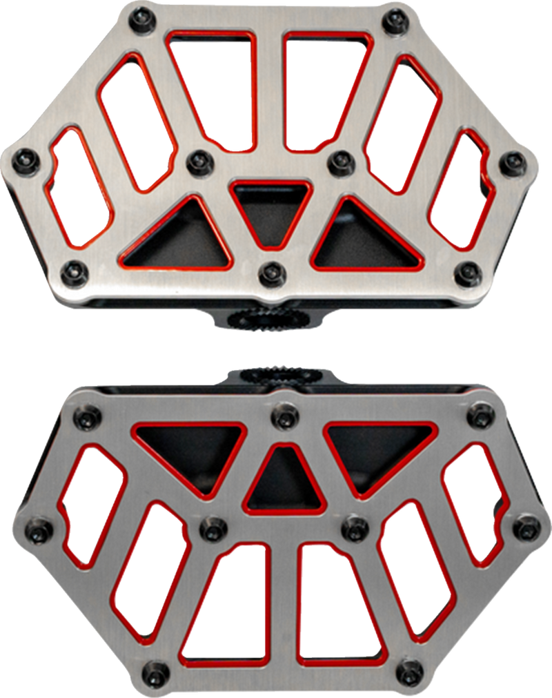 KODLIN USA NXL Mini Floorboards - Black w/ Red Accent K73254-RL