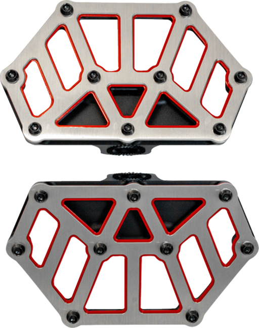 KODLIN USA NXL Mini Floorboards - Black w/ Red Accent K73254-RL