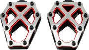 KODLIN USA NXL Footpegs - Black w/ Red Accent K73255-RL