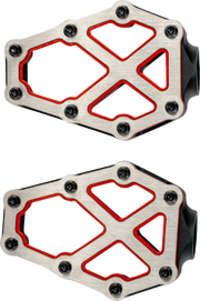 KODLIN USA NXL Footpegs - Black w/ Red Accent K73255-RL