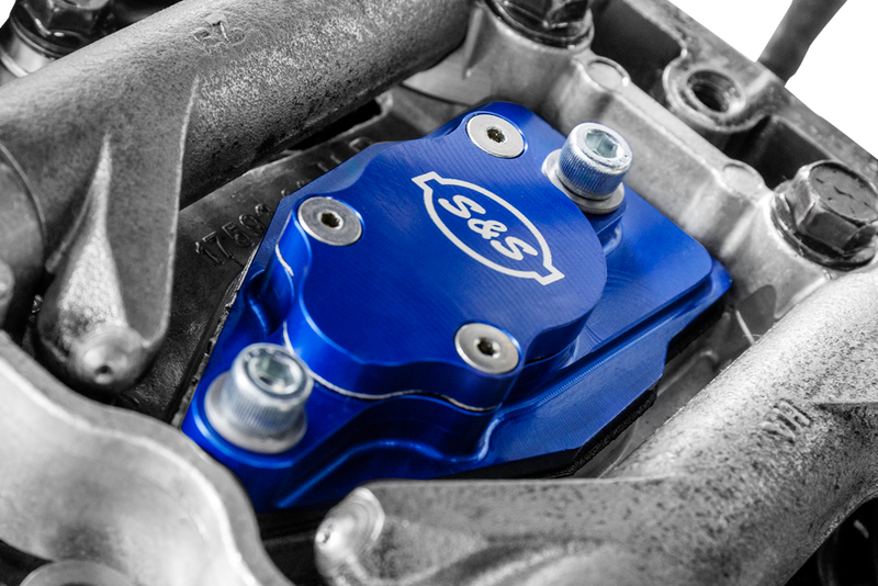 S&S CYCLE Billet Head Breather Kit - Anodized Blue - Twin Cam '99-'17 900-1299