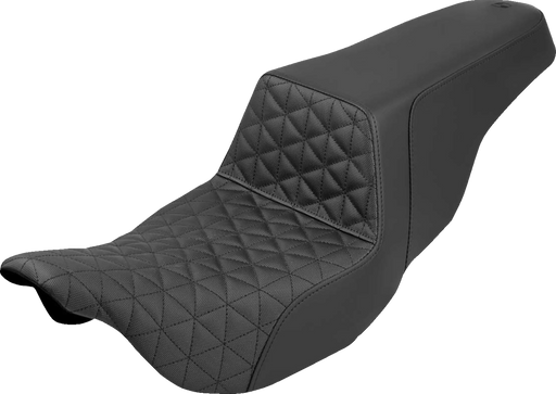 SADDLEMEN Step-Up Seat - Tri-Gripper - Black - FLH/FLT '08-'24 808-07B-179