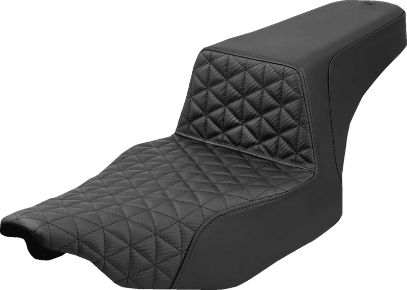 SADDLEMEN Extended Step-Up Seat - Tri-Gripper - Black - FLH/FLT '23-'25 823-07-180