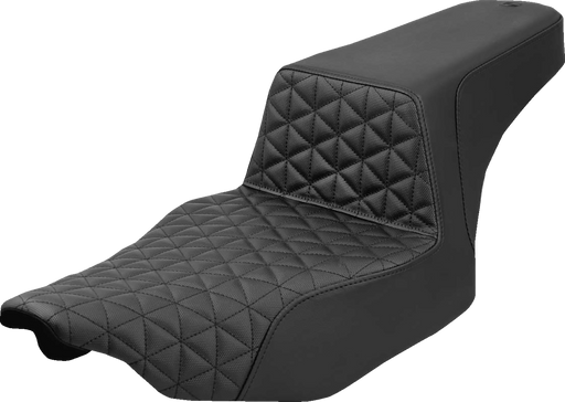 SADDLEMEN Extended Step-Up Seat - Tri-Gripper - Black - FLH/FLT '23-'25 823-07-180