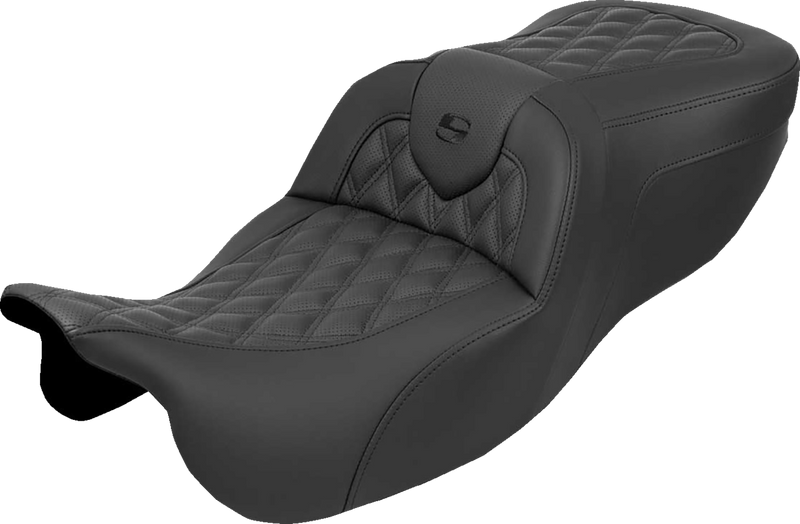 SADDLEMEN Roadsofa* Seat - without Backrest - Lattice Stitch - FLRT/FLTRT '15-'25 815-07-182