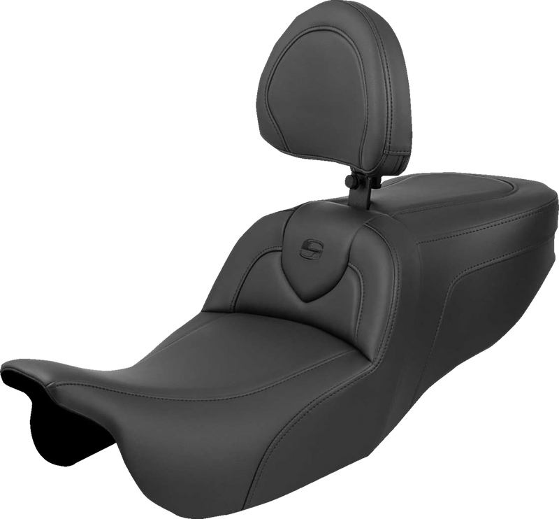 SADDLEMEN Roadsofa* Seat - with Backrest - Plain - FLRT/FLTRT '15-'25 815-07-187BR