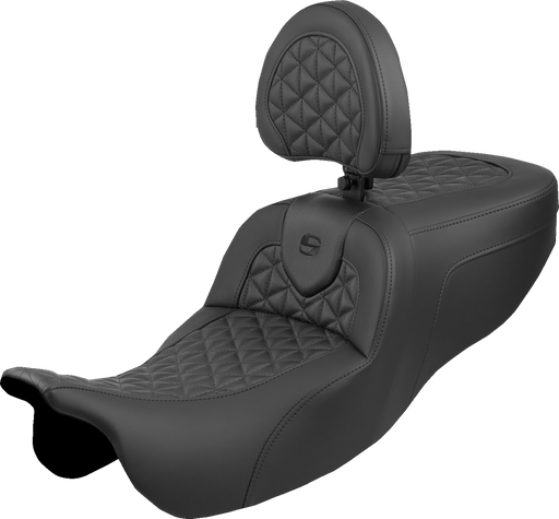 SADDLEMEN Roadsofa* Seat - with Backrest - Tri-Gripper - FLRT/FLTRT '15-'25 815-07-210B0