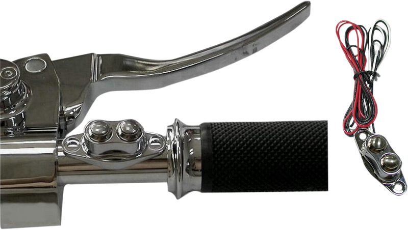 DRAG SPECIALTIES Duet Handlebar Switch Kit - Dual Button - Chrome