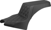 SADDLEMEN Step-Up Seat - Driver Lattice Stitch - Black - Indian Scout '25 I25-33-172