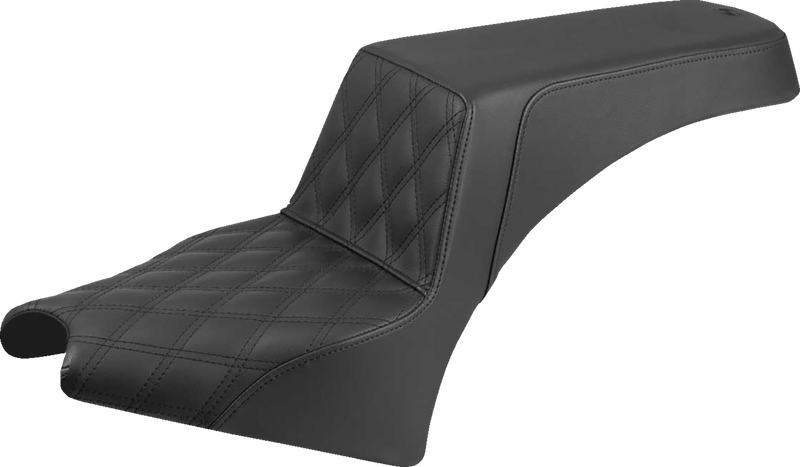 SADDLEMEN Step-Up Seat - Driver Lattice Stitch - Black - Indian Scout '25 I25-33-172