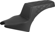 SADDLEMEN Step-Up Seat - Rear Lattice Stitch - Black - Indian Scout '25 I25-33-173