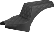 SADDLEMEN Step-Up Seat - Lattice Stitch - Black - Indian Scout '25 I25-33-175