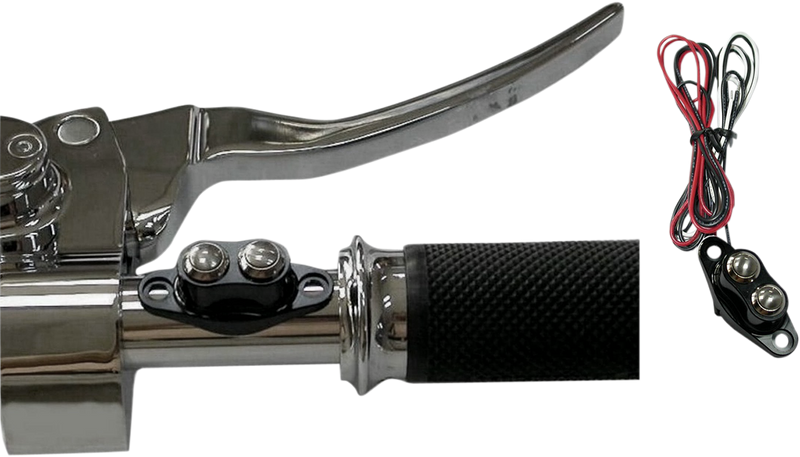 DRAG SPECIALTIES Duet Handlebar Switch Kit - Dual Button - Black