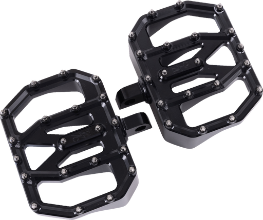 THRASHIN SUPPLY CO. Mini Aggressor Floorboards - Black - Rear TSC-2031-1-D