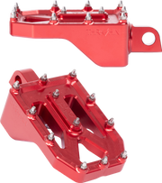 THRASHIN SUPPLY CO. Aggressor Foot Pegs - Rear- Red - HD '72-'25 TSC-2022-2-D
