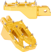 THRASHIN SUPPLY CO. Aggressor Foot Pegs - Front - Gold - FL/FX '18-'25 TSC-2022-5-SF