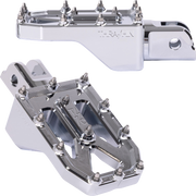THRASHIN SUPPLY CO. Aggressor Foot Pegs - Front - Chrome - FL/FX '18-'25 TSC-2022-3-SF
