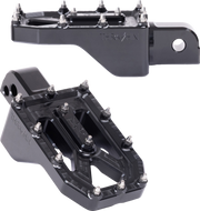 THRASHIN SUPPLY CO. Aggressor Foot Pegs - Rear - Black - FL/FX '18-'25 TSC-2022-1-SR