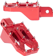 THRASHIN SUPPLY CO. Aggressor Foot Pegs - Rear - Red - FL/FX '18-'25 TSC-2022-2-SR