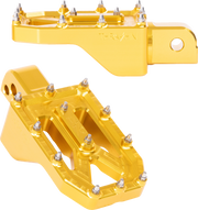 THRASHIN SUPPLY CO. Aggressor Foot Pegs - Rear - Gold - FL/FX '18-'25 TSC-2022-5-SR