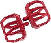 THRASHIN SUPPLY CO. Mini Aggressor Floorboards - Red - Rear TSC-2031-2-D