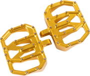 THRASHIN SUPPLY CO. Mini Aggressor Floorboards - Gold - Rear TSC-2031-5-D