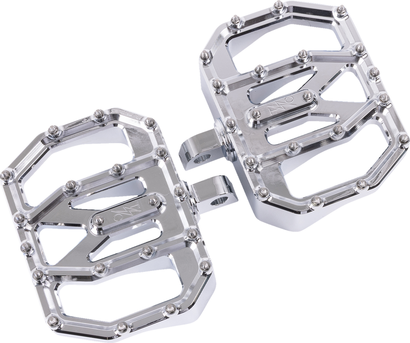 THRASHIN SUPPLY CO. Mini Aggressor Floorboards - Chrome - Rear TSC-2031-3-D