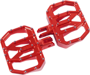 THRASHIN SUPPLY CO. Mini Aggressor Floorboards - Red - Front TSC-2031-2-SF