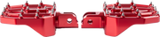 THRASHIN SUPPLY CO. Mini Aggressor Floorboards - Red - Front TSC-2031-2-SF