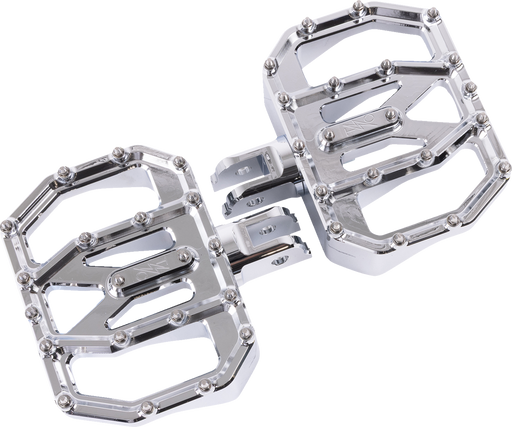 THRASHIN SUPPLY CO. Mini Aggressor Floorboards - Gold - Front TSC-2031-5-SF