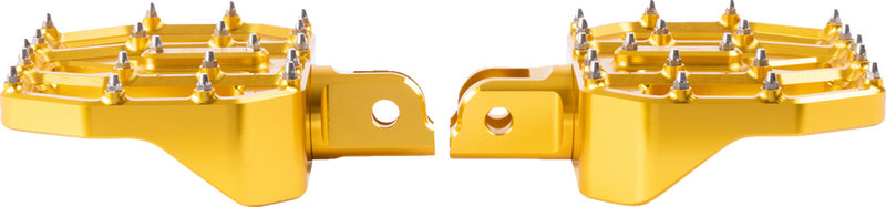 THRASHIN SUPPLY CO. Mini Aggressor Floorboards - Chrome - Front TSC-2031-3-SF