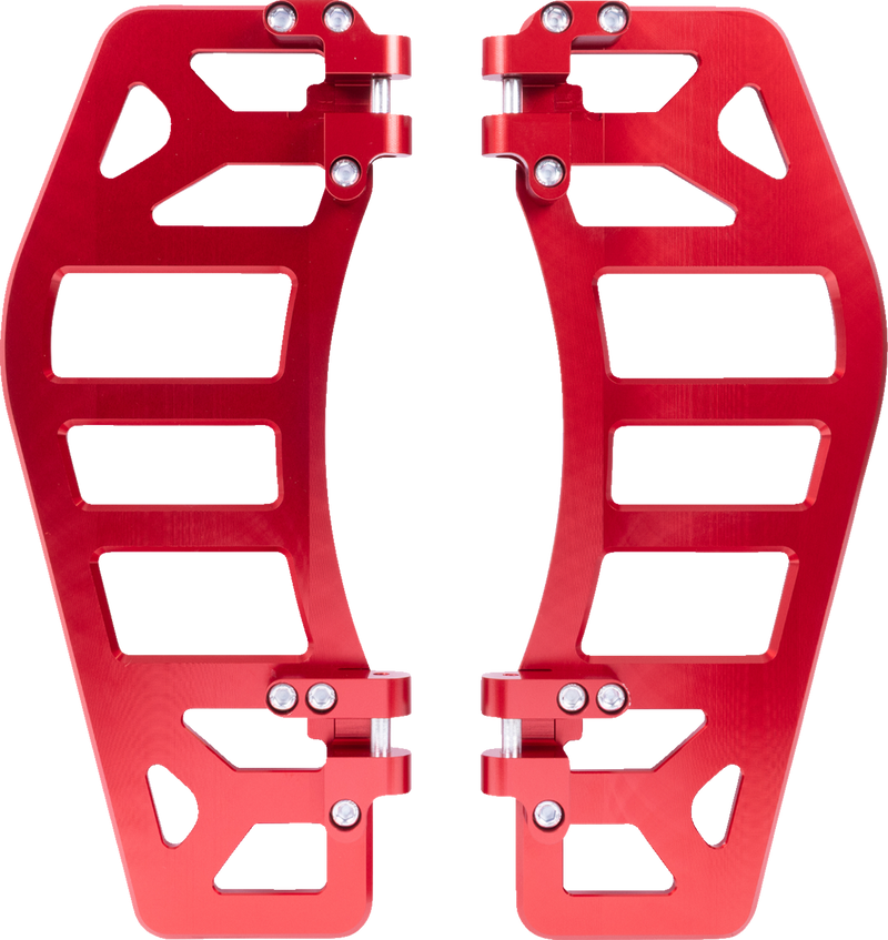 THRASHIN SUPPLY CO. Aggressor Floorboards - Red TSC-2219-2