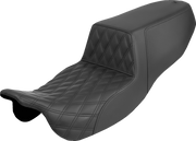 SADDLEMEN Step-Up Seat - Front Lattice Stitch - FLRT/FLTRT '15-'25 815-07-172