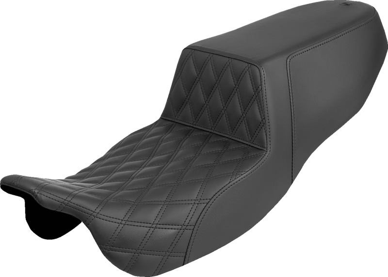 SADDLEMEN Step-Up Seat - Front Lattice Stitch - FLRT/FLTRT '15-'25 815-07-172