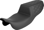 SADDLEMEN Step-Up Seat - Rear Lattice Stitch - FLRT/FLTRT '15-'25 815-07-173
